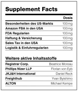 supplement facts